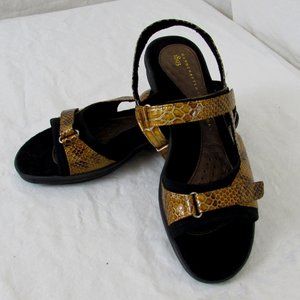 1803 Carmel Snakeskin Pattern Sandal 38EU